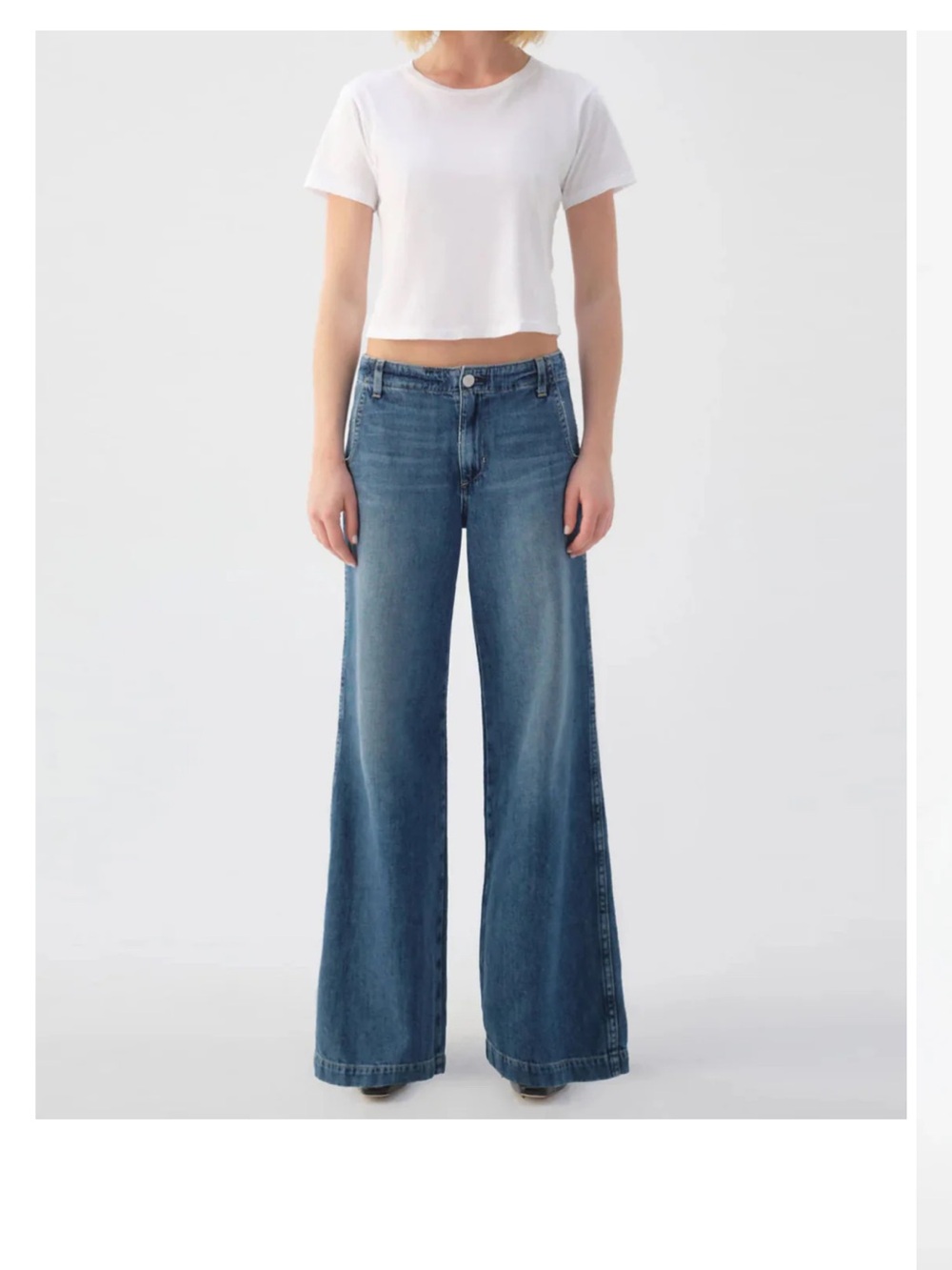 $398 AMO Edith Trouser Wide Leg Size 28/29